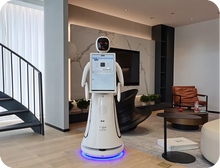 Load image into Gallery viewer, Amy large-screen reception robot — in a corporate exhibition hall
