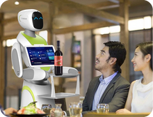 Load image into Gallery viewer, Amy humanoid food delivery robot — Catering Restaurant