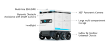 Load image into Gallery viewer, Speedybot Max multi-cabin delivery robot — Speedybot Max delivery robot