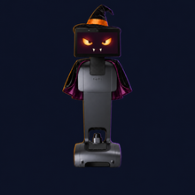 temi V1 or V2 to temi V3 Wi-Fi Upgrade with Lifetime temi Pro Subscription Included with decorative Halloween styling. Costume not included.