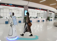 Load image into Gallery viewer, Amy large-screen reception robot — autonomous obstacle avoidance
