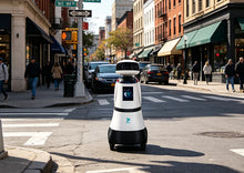 Load image into Gallery viewer, CatCop security patrol robot for a city block
