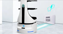 Load image into Gallery viewer, Panda restaurant food delivery robot by Alpha Robotics — Automatic charging
