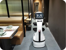 Load image into Gallery viewer, Panda restaurant food delivery robot by Alpha Robotics — Hot Pot Restaurant
