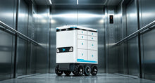 Load image into Gallery viewer, Speedybot Max multi-cabin delivery robot — Autonomous Elevator Access
