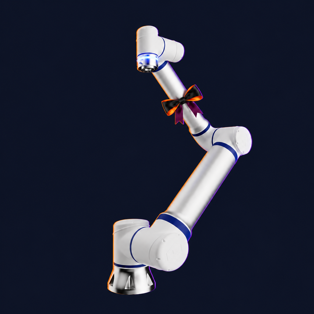CS625 Cobot by Elite Robots with decorative Halloween styling. Costume not included.