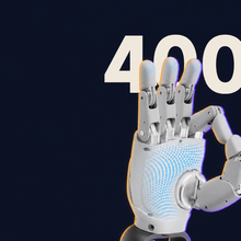 AGIBOT OmniHand 2025 with Tactile Sensing – Left and Right Pair with decorative Halloween background and edge lighting.
